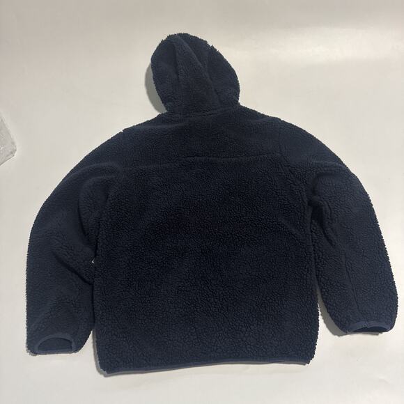 Eddie Bauer Sherpa Hooded Jacket Full Zipper Boys Kids Youth Medium 10/12 Fleece - Picture 4 of 6